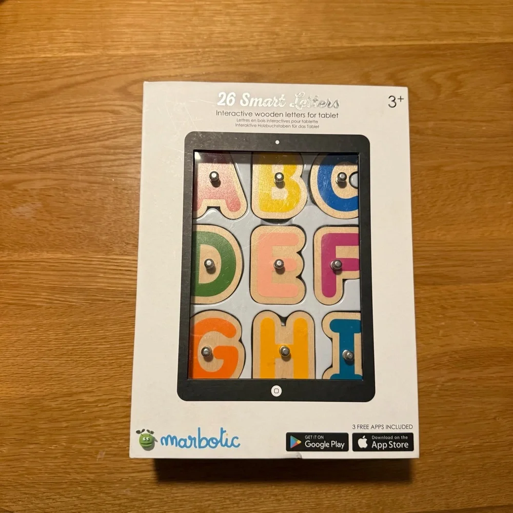 Marbotic Interactive Wooden Letters for Tablet - Multicolor ages 3 & up
